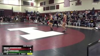 190 lbs Cons. Round 1 - Caleb Nordhagen, Carlisle vs Brody Sonnenschein, Harrisburg