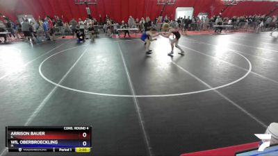 132 lbs Cons. Round 4 - Arrison Bauer, IL vs Wil Oberbroeckling, IA