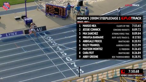 Girls' 2k Steeplechase, Finals 2 - Age 17-18