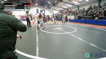 55 lbs Consolation - Charlee Bennett, Woodland Wrestling Club vs Case Williams, Barnsdall Youth Wrestling