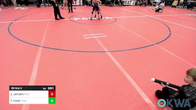 90-100 lbs Rr Rnd 3 - Jude Jensen, Enid Youth Wrestling Club vs Talon Cook, Tonkawa Takedown Club