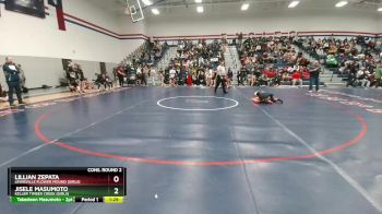 100 lbs Cons. Round 2 - Lillian Zepata, Lewisville Flower Mound (Girls) vs Jisele Masumoto, Keller Timber Creek (Girls)