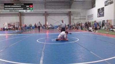 106 lbs Semifinal - Colton Louderback, None vs Alexander Spagnuolo, Hanover Park