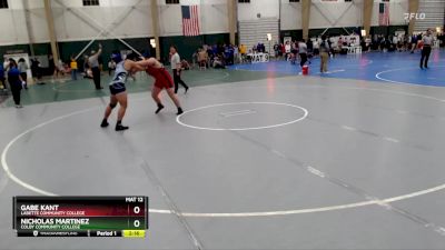 285 lbs Cons. Round 4 - Gabe Kant, Labette Community College vs Nicholas Martinez, Colby Community College