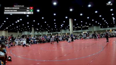 100 lbs Quarters & 1st Wb (16 Team) - Isabella Johnson, NC National Team vs Madelynn King, TWA #1