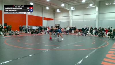 180 lbs Champ. Round 1 - Kacey Lee Pua, Providence vs Alazhandra Williams, Hiram
