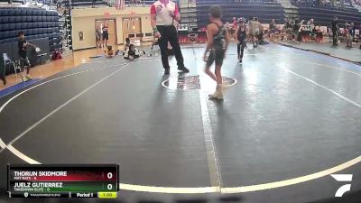 40 lbs Quarterfinals (8 Team) - Juelz Gutierrez, Takedown Elite vs Thorijn Skidmore, Mat Rats