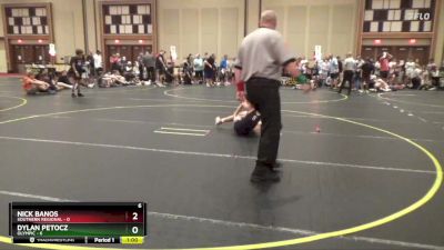 90 lbs Round 1 (6 Team) - Nick Banos, Southern Regional vs Dylan Petocz, Olympic