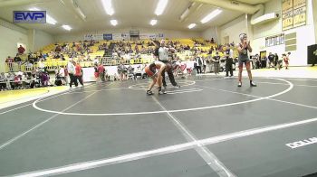 98 lbs Semifinal - Callan Caldwell, Fort Gibson Youth Wrestling vs Santiago Guthrie, Tahlequah Wrestling Club