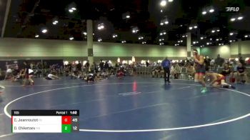 195 lbs Placement Matches (16 Team) - Dastan Chiketaev, North River Mercenaries vs Casey Jeannoutot, Nebraska Hangin` 10`s