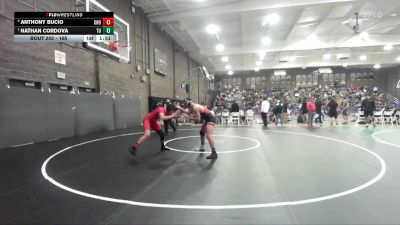 165 lbs Quarterfinal - Nathan Cordova, Tulare Union vs Anthony Bucio, Chowchilla