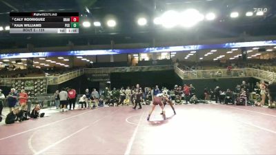 125 lbs Quarterfinal - Kaja Williams, Parrish High School vs Caly Rodriguez, Brandon