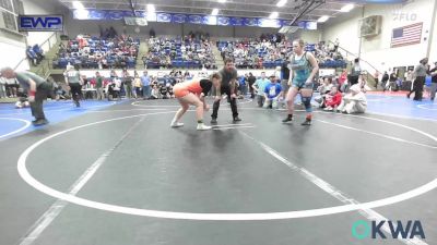 138-143 lbs Quarterfinal - Emmalee Johnson, Oklahoma Phantom Wrestling Club (OPWC) vs Kinley Vereide, Claremore Wrestling Club