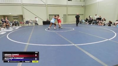 235 lbs Placement Matches (8 Team) - Ariana Chavez, Texas Blue vs Rotchiva Clermont, Florida