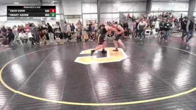285 lbs Cons. Semi - Zach Cook, Central vs Grady Agone, Windsor