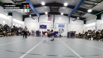 JH 106 lbs Cons. Round 2 - Alexander Bridges, Ocean Springs JH vs Tyler Thomas, East Central JH