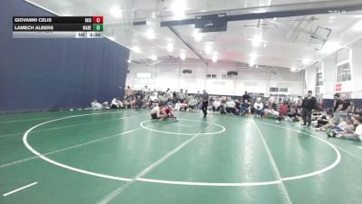 190 lbs Semifinal - Giovanni Celis, Indiana Outlaws Black - HS vs Lamech Albers, Warehouse Warriors - HS