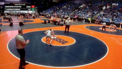 110 lbs Cons. Round 1 - Cadence DuBois, Lisle (Sr.) vs Genevieve Dykstra, Edwardsville (H.S.)