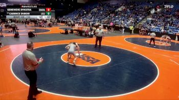 110 lbs Cons. Round 1 - Cadence DuBois, Lisle (Sr.) vs Genevieve Dykstra, Edwardsville (H.S.)