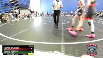 105 lbs Semis (4 Team) - Peyton Obrecht, Missouri Outlaws vs Hunter Caughlin, SEK Elite