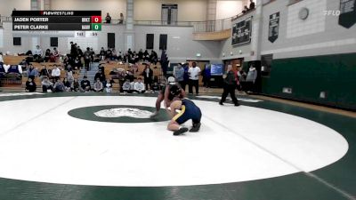 190 lbs Consolation - Jaden Porter, Brockton vs Peter Clarke, Hanover