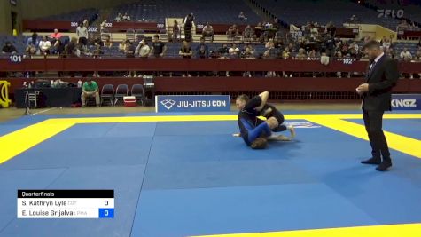Sarah Kathryn Lyle vs Elena Louise Grijalva 2024 Pan IBJJF Jiu-Jitsu No-Gi Championship