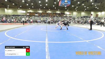 120 lbs Consi Of 16 #2 - Kolby Jones, North Summit vs Jovanni Evangelista, California Grapplers