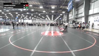 120 lbs Consi Of 32 #2 - Lauren McAteer, MA vs Irie Carmack, MD