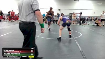 190 lbs Finals (2 Team) - Josh Hindin, New England Black & Gold vs Maleek Ayonrinde, Buccaneers