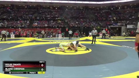 D1-175 lbs Quarterfinal - Myles Takats, Perrysburg vs Blaine Chrisman, Medina