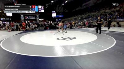 132 lbs Champ. Rd Of 64 - Asher Clayton, MT vs Malik Popoola, PA