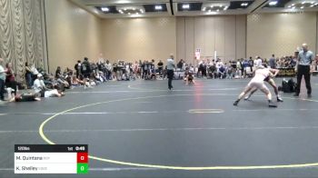 120 lbs Consi Of 8 #1 - Maxiom Quintana, Roy Wrestling vs Karson Shelley, Edge WC