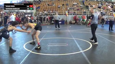 140 lbs Semifinal - Estevan Barajas, Xenia vs Noah Keen, Cambridge