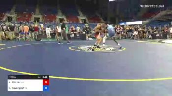 170 lbs Round Of 64 - Kaiden Kintner, Washington vs Shamere Davenport, Pennsylvania