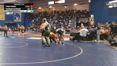 165 lbs Quarterfinal - Morgan Schwarz, St Joseph Metuchen vs Josh Piparo, St Peter Prepatory
