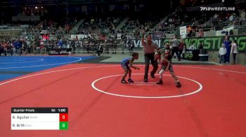 49 lbs Quarterfinal - Antonio Aguilar, Red Wave vs Romar Britt, Sherman Challengers