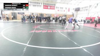 120 lbs Quarterfinal - Madison Barrett, College Park vs Shereen Mehta, Dougherty Valley