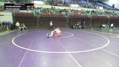 120 lbs Consolation - Kayden Melendez, Waccamaw vs Peyton Durham, West-Oak