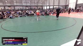 120 lbs Champ. Round 2 - Kamiah Gaerlan, WA vs Finley Houck, WA
