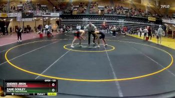 125 lbs Champ. Round 1 - Andres Jiron, New Mexico Highlands vs Zane Donley, Pratt CC Unattatched