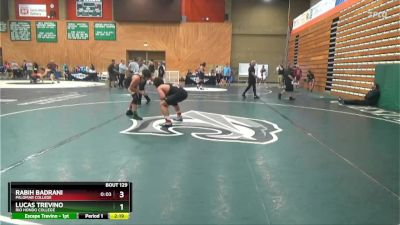 184 lbs Cons. Round 2 - Lucas Trevino, Rio Hondo College vs Rabih Badrani, Palomar College