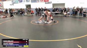 165 lbs Semifinal - Zane Gerlach, Avalanche Wrestling Association vs Romen Weber, Valdez Youth Wrestling Club Inc.