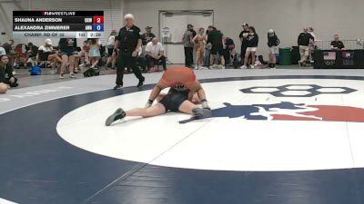 170 lbs Champ. Rd Of 32 - Shauna Anderson, East Idaho Elite Wrestling Club vs Alexandra Zimmerer, Ascent Wrestling Academy