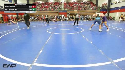 126 lbs Semifinal - Ross Powell, Bristow vs Jett Sisemore, Glenpool