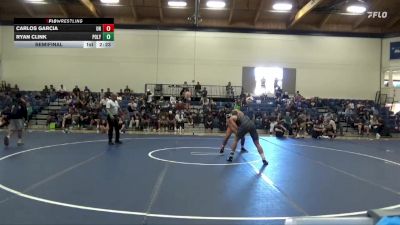 184 lbs Semifinal - Carlos Garcia, Unattached vs Ryan Clink, Cal Poly SLO