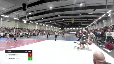 109 lbs Consi Of 4 - Leslee Martinez, Southwest Hammers vs Lauren Thomson, Thunder RTC