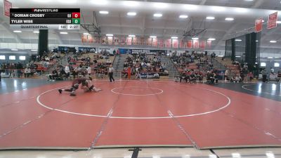 285 lbs Quarterfinal - Dorian Crosby, Gannon vs Tyler Wise, Fairmont State