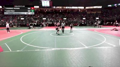 96 lbs Champ. Round 2 - Liam Polk, WSW1 vs Phoenix Peters, WSW1