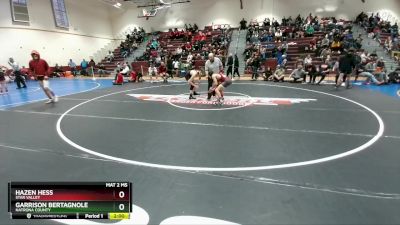 150 lbs Champ. Round 3 - Hazen Hess, Star Valley vs Garrison Bertagnole, Natrona County