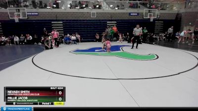 60 lbs Round 4 - Millie Jacob, Kimberly Bulldog Wrestling vs Nevaeh Smith, Mountain Man Wrestling Club